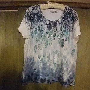 Chico's feather tshirt